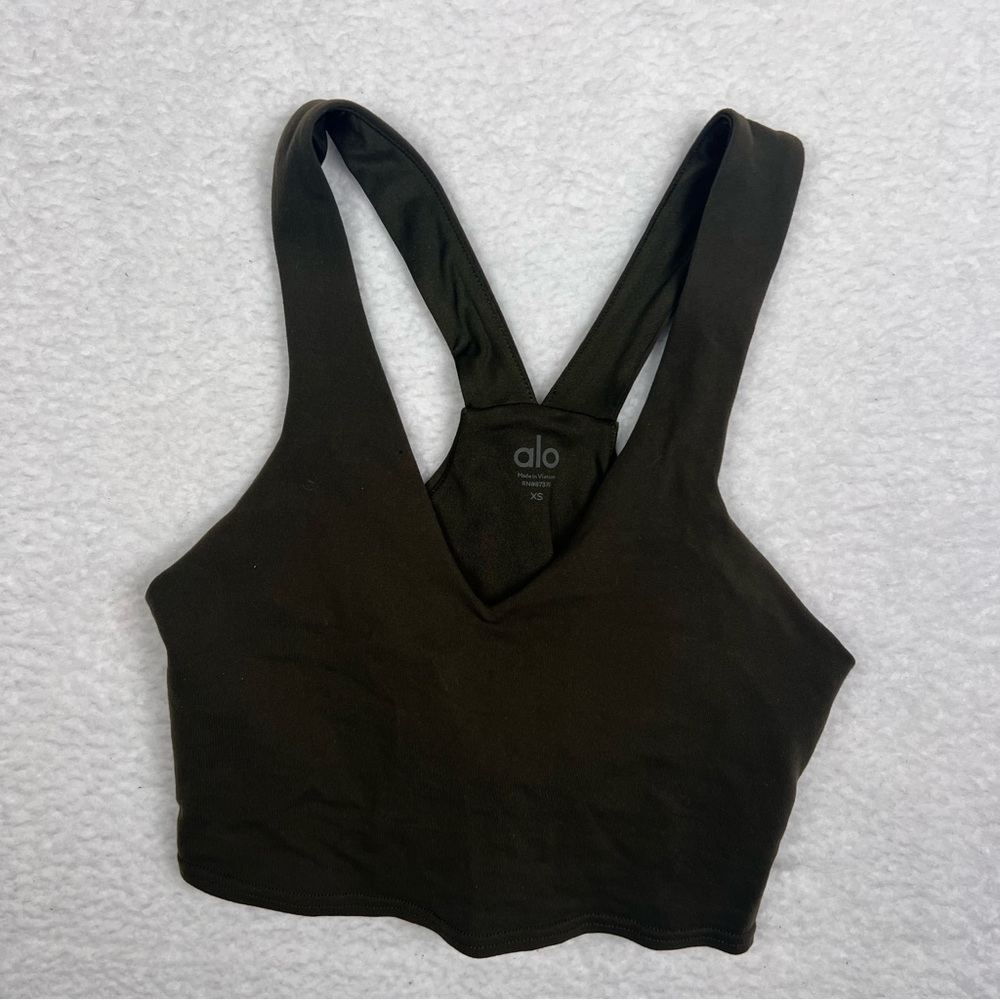ALO Yoga Olive Green Tank Top